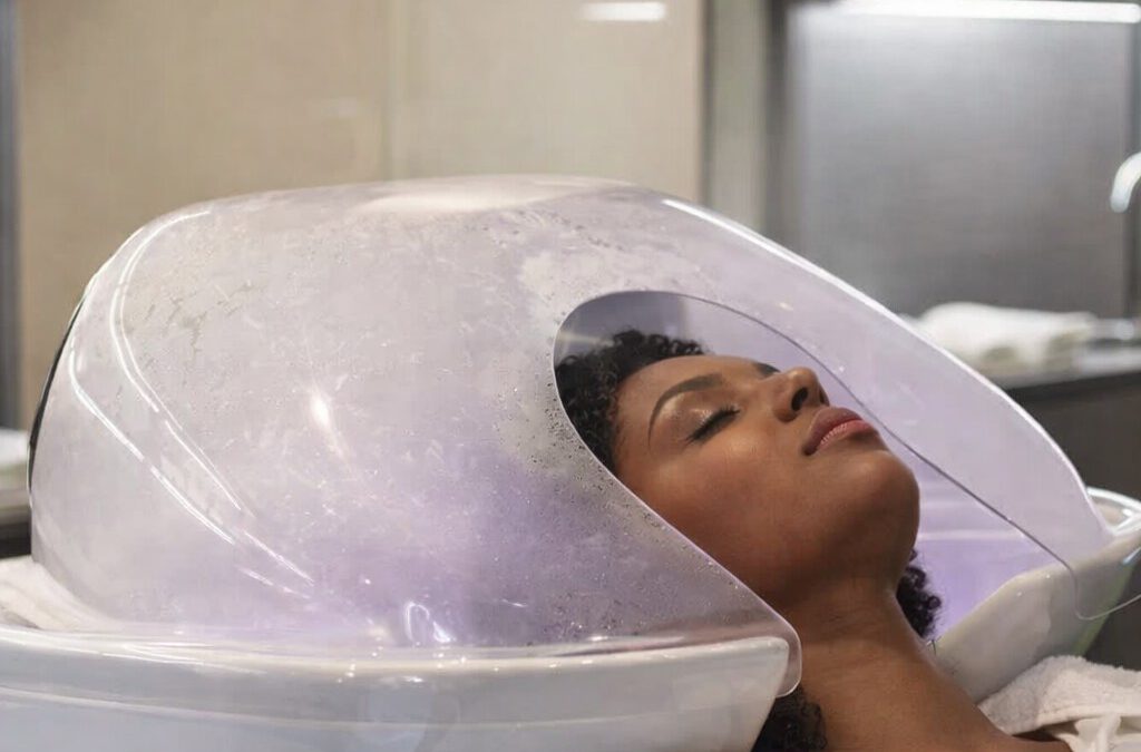 Soin vapeur cheveux texturés : ce que cela veut vraiment dire en salon
